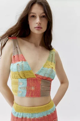 Out From Under Barbados Beach Knit Cropped Top