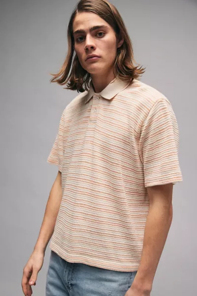 BDG Blake Striped Polo Shirt