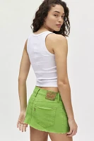 Urban Renewal Remade Overdyed Gummy Denim Mini Skirt