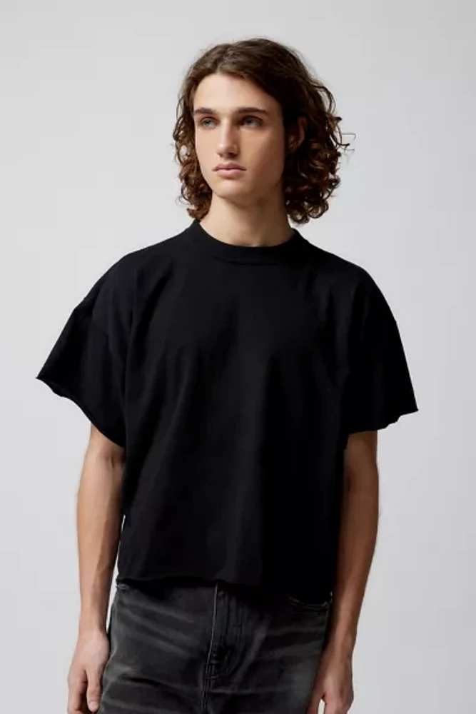 Urban Renewal Remade Boxy Cropped Raw Cut Tee