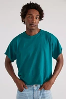 Urban Renewal Remade Boxy Cropped Overdyed Raw Cut Tee