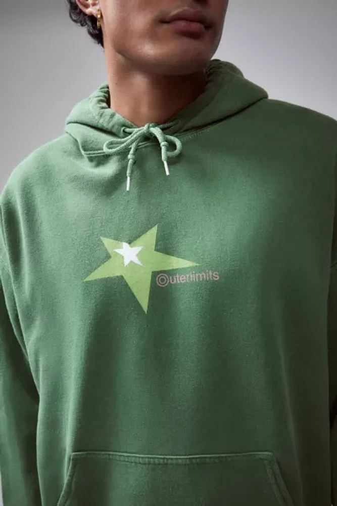 UO Green Outer Limits Hoodie Sweatshirt