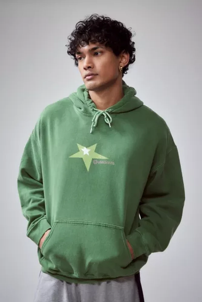 UO Green Outer Limits Hoodie Sweatshirt