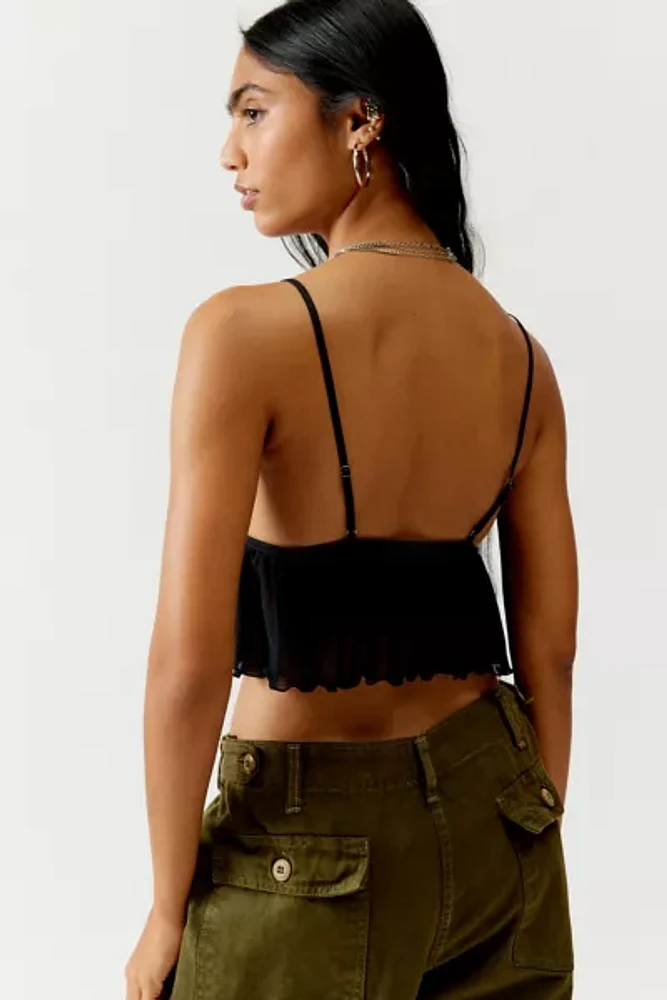 Out From Under Christy Butterfly Kisses Cropped Babydoll Bralette