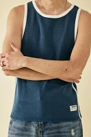 BDG Navy Tipped Ringer Tank Top