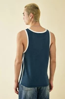 BDG Navy Tipped Ringer Tank Top