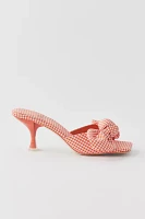 Jeffrey Campbell Mr.-Big-Bow Gingham Heeled Mule