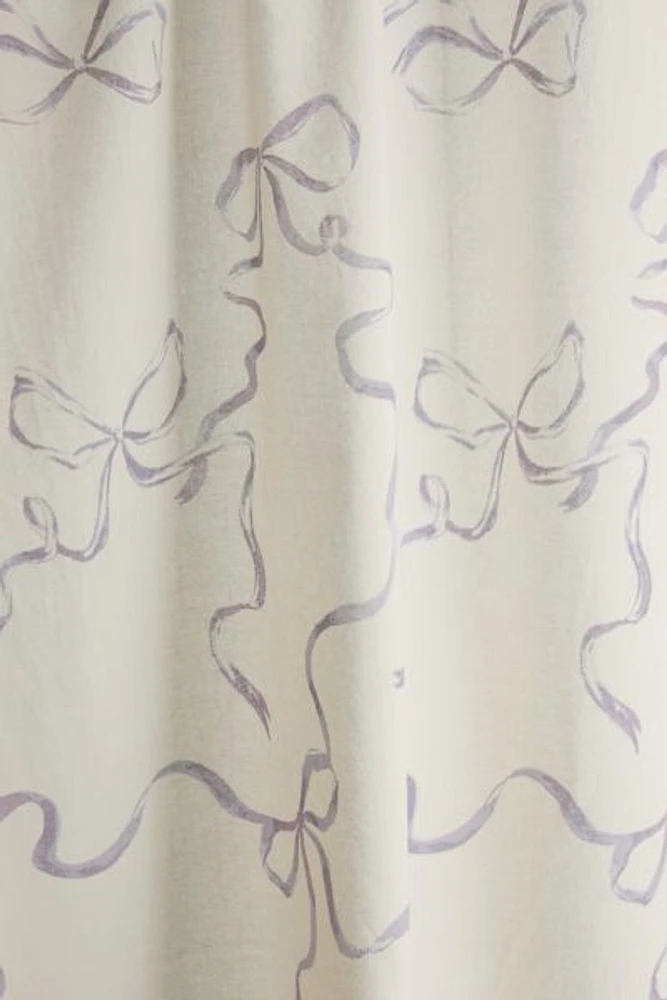 Printed Bows Shower Curtain