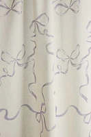Printed Bows Shower Curtain