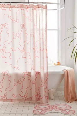 Printed Bows Shower Curtain