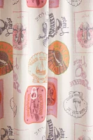 Coastal Vibes Patterned Shower Curtain