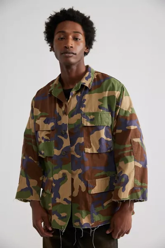 Urban Renewal Remade Raw Edge Camo Jacket