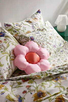 Flower Puff Throw Pillow
