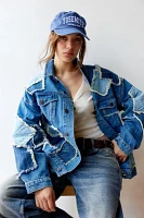 BDG Jack Patchwork Oversized Denim Jacket