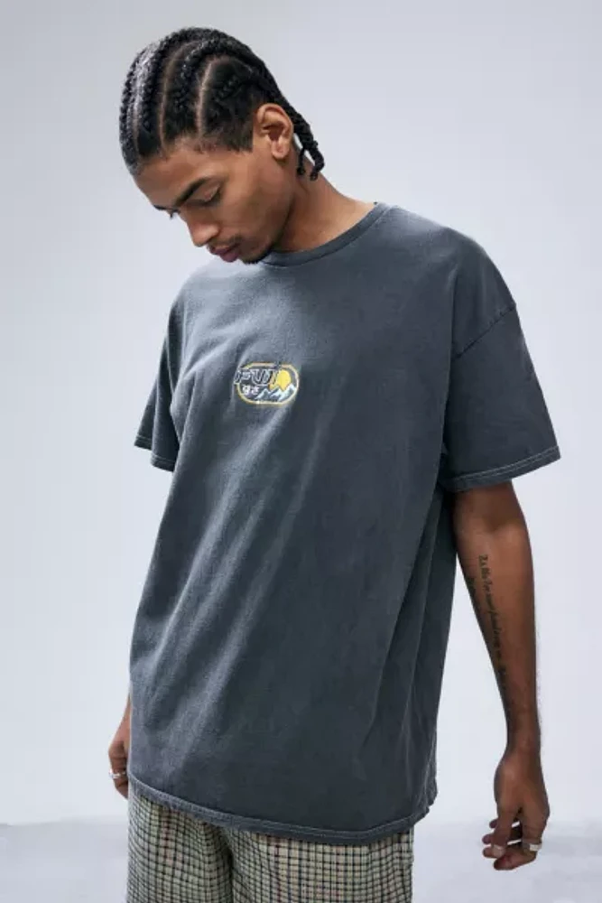 UO Washed Black Fuji Tee