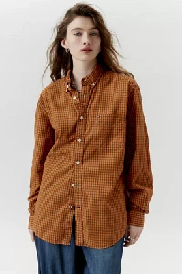 Urban Renewal Remade Overdyed Oversized Check Button-Down Shirt