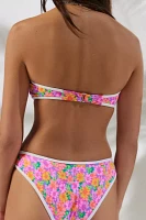 Frankies Bikinis Rosabell Floral Bandeau Bikini Top