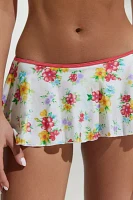 Frankies Bikinis Izabella Floral Mini Skirt Bikini Bottom