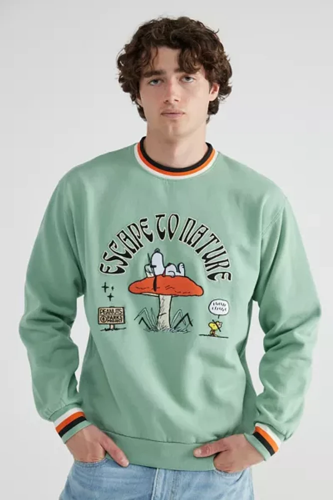 Parks Project X Peanuts Escape To Nature Crew Neck Sweatshirt