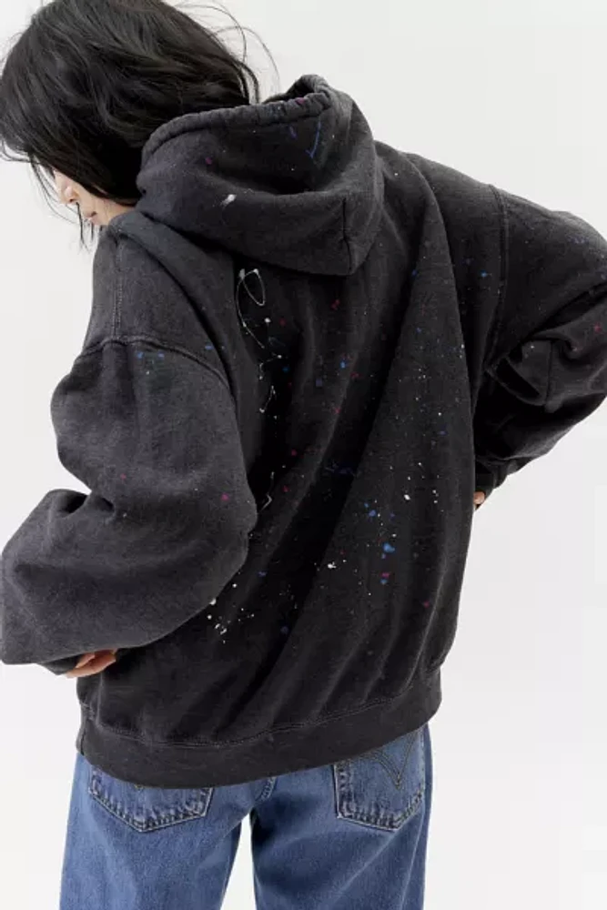 Urban Renewal Remade Paint Splatter Hoodie Sweatshirt