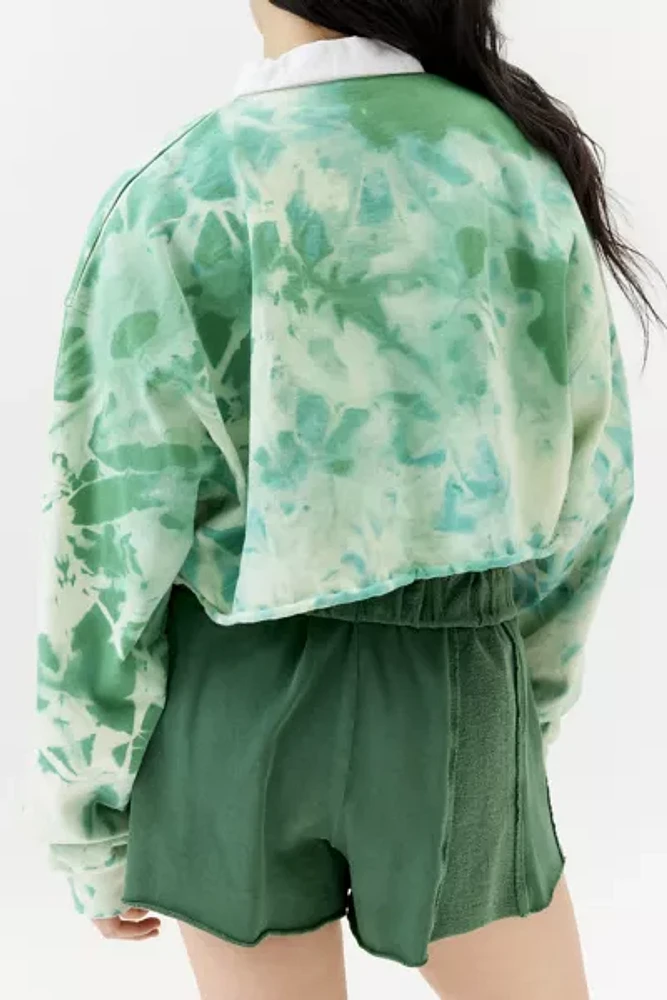 Urban Renewal Remade Bleached Cropped Rugby Shirt