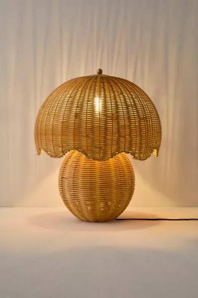 Sylvia Rattan Table Lamp