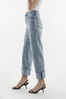 Pistola Cassie Cuffed Crop Jean