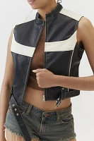 UO Jordan Cropped Moto Vest