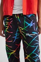 STAYCOOLNYC Electric Beach Printed Windbreaker Pant