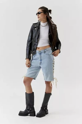 Urban Renewal Remade Levi's® Lace Up Denim Jort