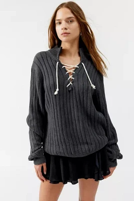 Urban Renewal Remade Lace-Up Sweater