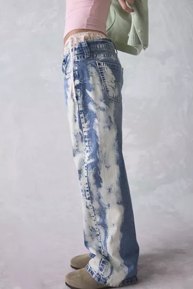 BDG Kayla Printed Low-Rise Jean