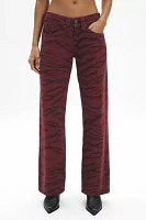 BDG Kayla Printed Low-Rise Slouchy Jean