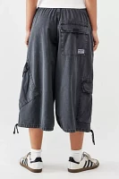 BDG Detroit Washed Black Cropped Cargo Pant