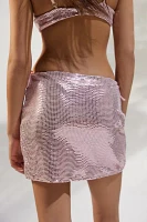 Peixoto Pixie Metallic Cover-Up Mini Skirt