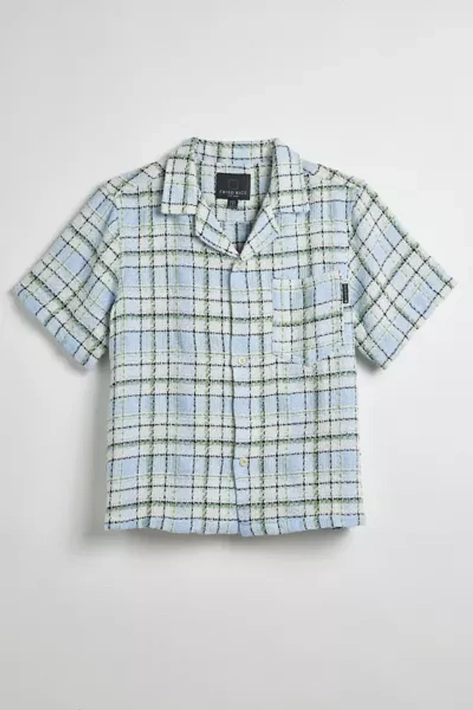 FRIED RICE Loose Tartan Short Sleeve Shirt