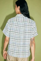 FRIED RICE Loose Tartan Short Sleeve Shirt