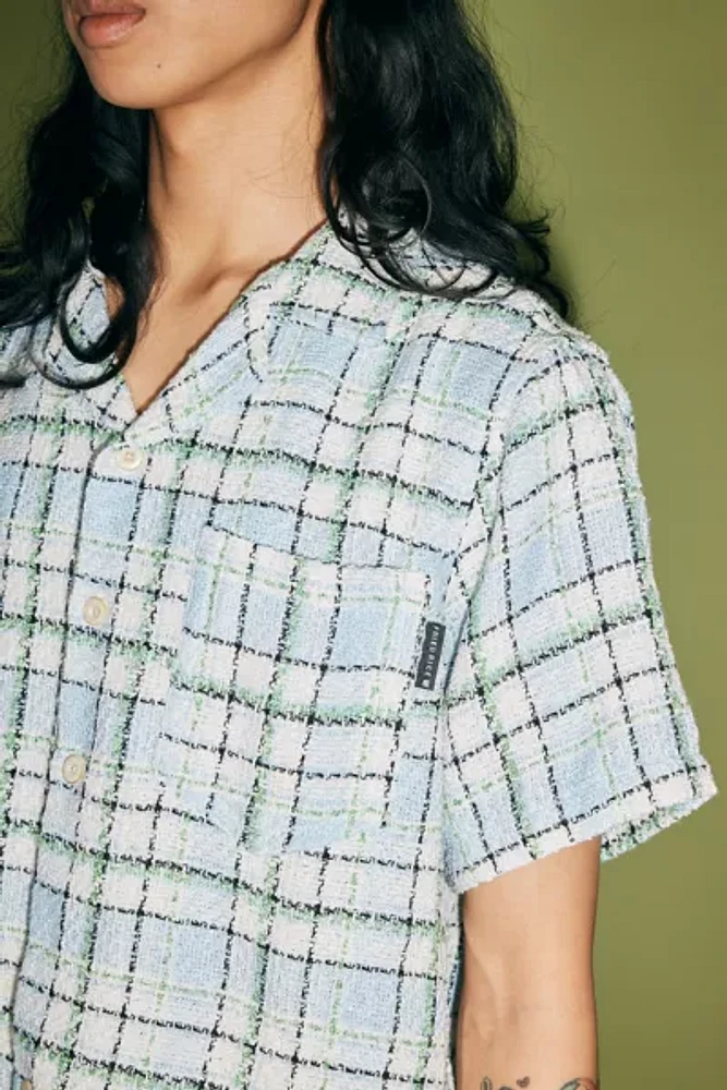 FRIED RICE Loose Tartan Short Sleeve Shirt