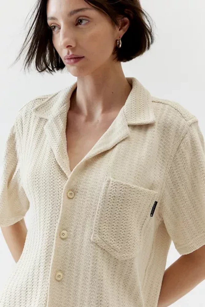 FRIED RICE Loose Knit Short Sleeve Shirt