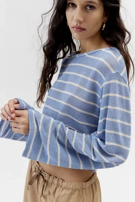 Urban Renewal Remnants Striped Loose Knit Drippy Sleeve Sweater