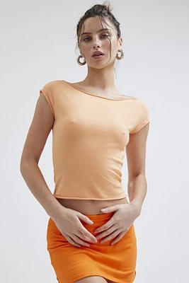 Out From Under Cotton Compression Boatneck Tee