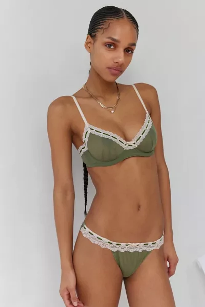 Out From Under Sia Mesh Thong