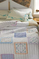 Urban Renewal Remnants Hankie Quilted Throw Blanket