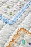 Urban Renewal Remnants Hankie Quilted Throw Blanket