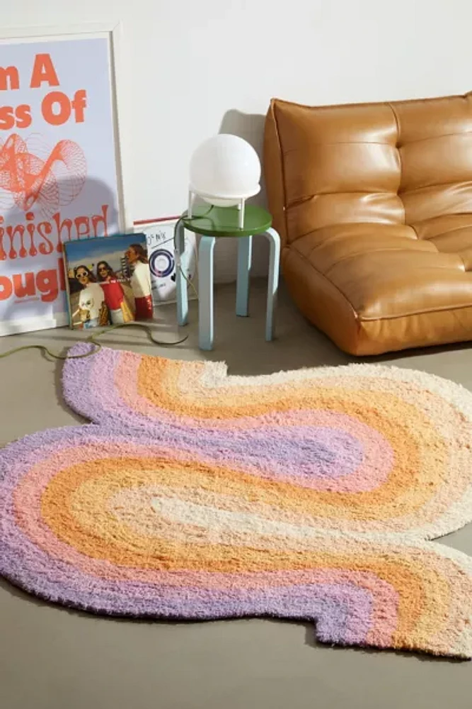 Ombre Swirl Shag Rug