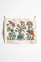 Garden Friends Embroidered Tapestry