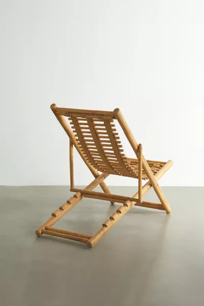 Sling Rattan Lounge Chair
