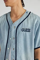 GUESS ORIGINALS Denim Baseball Shirt