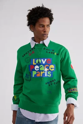 Polo Ralph Lauren Peace Love Paris Crew Neck Sweatshirt