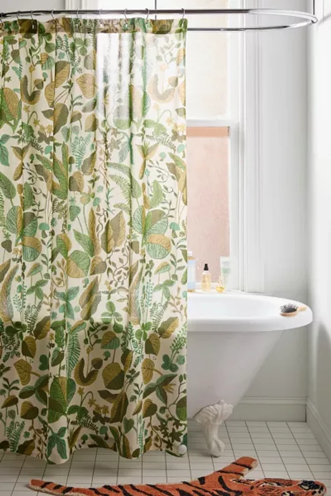 Ivy Tropical Greenery Shower Curtain